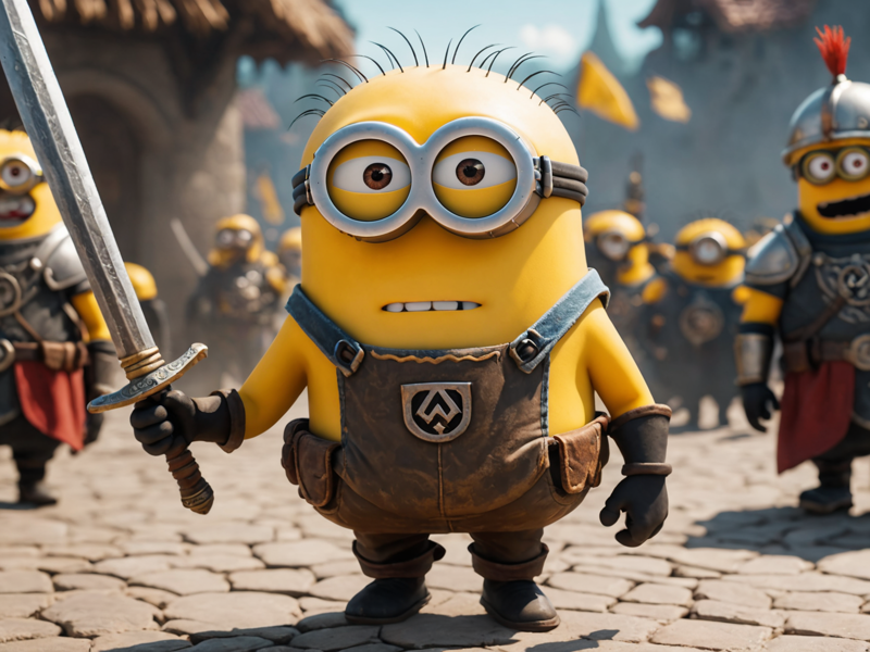 31075975-2198818539-a Minion, dressed like a Warrior, cinematic film still.png